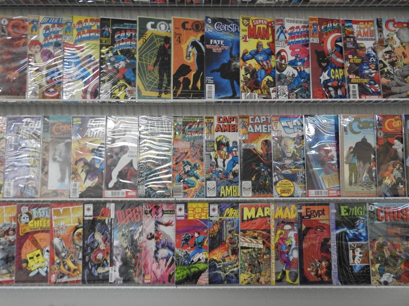 Huge Lot 110+ Comics W/ Captain America, Concrete, Marvel Milestones+ Avg VF!!