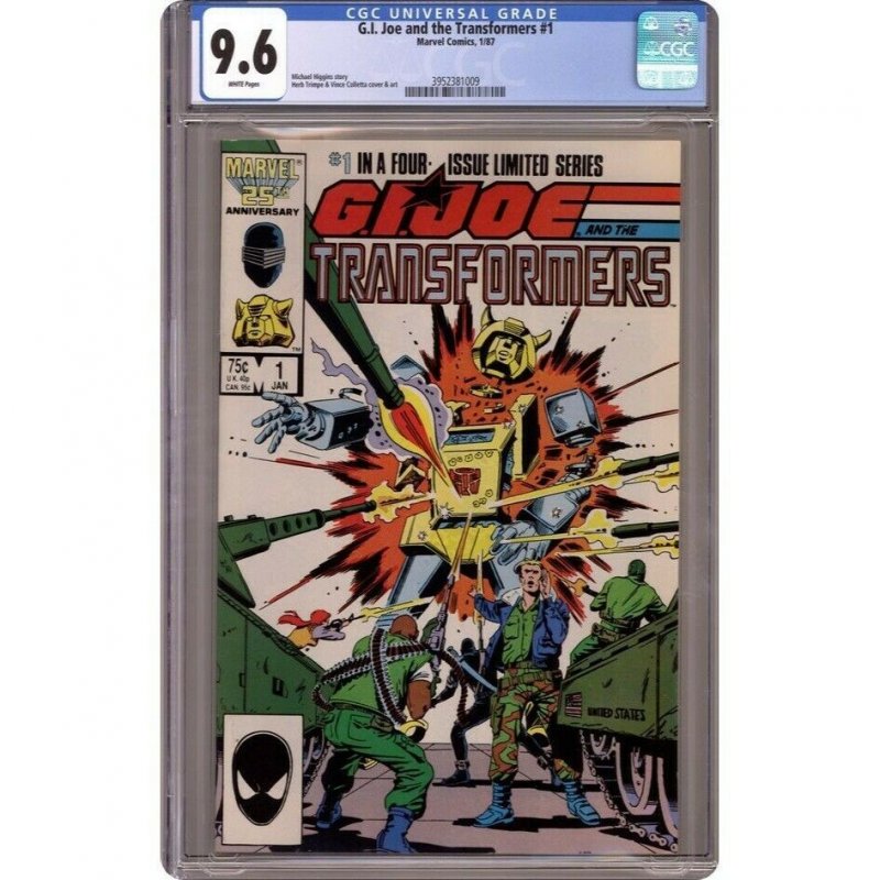 GI Joe and the Transformers #1 Marvel 1987 CGC 9.6 