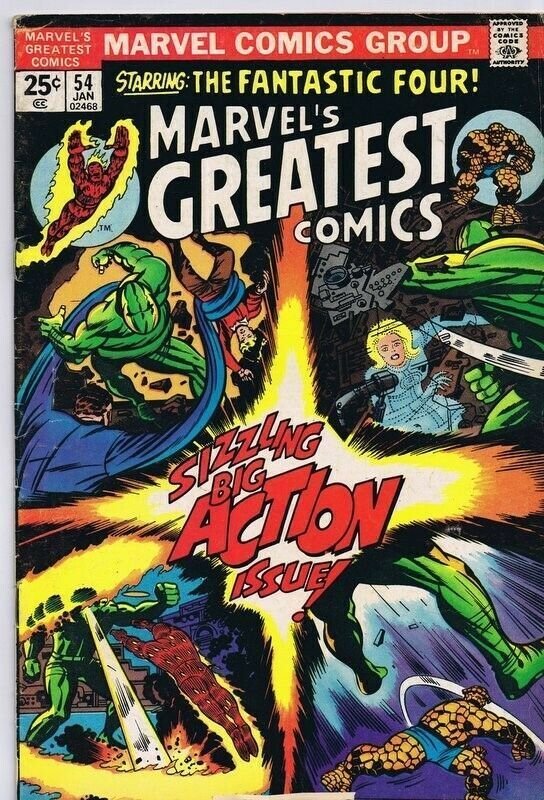 Marvel's Greatest Comics #54 1975 Marvel Fantastic Four