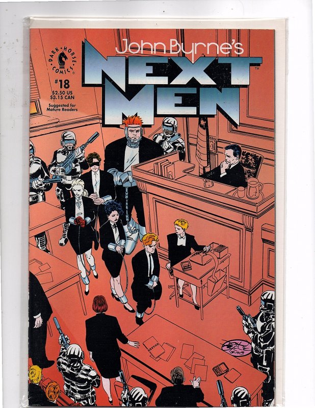 Dark Horse Comics John Bryne's Next Men #18 Next Men found guilty.