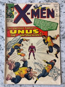 (Uncanny) X-Men # 8 VG- Marvel Comic Book Angel Iceman Cyclops Beast 18 J864