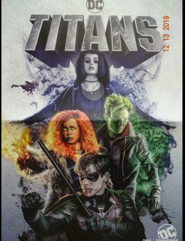 TITANS Promo Poster , 13 x 20,  2018, DC, Unused more in our store 074