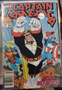 Captain America  #379 1990 MARVEL  DISNEY  COUNT NEFARIUS MOONSTONE NEWSTAND