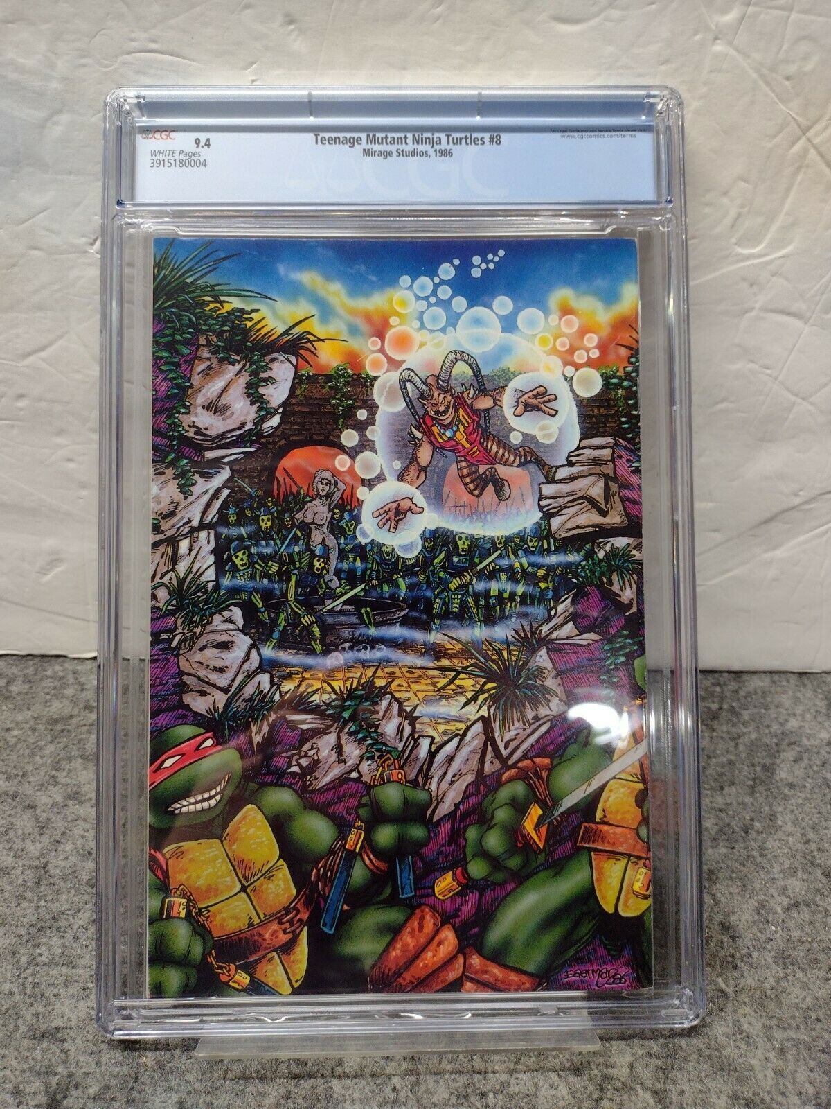 TEENAGE MUTANT NINJA TURTLES #4 CGC 9.4 WHITE PAGES