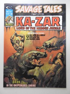 Savage Tales #7 (1974) W/Ka-zar: Lord of The Hidden Jungle! VF- Condition!