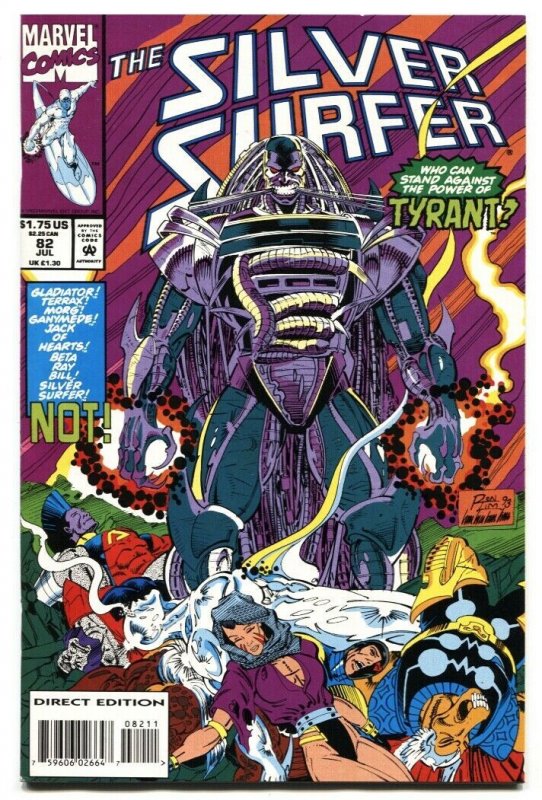 Silver Surfer #82 1993-1st cover appearance of Tyrant-Marvel