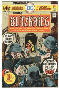 Blitzkrieg #1 (1976) Blitzkrieg DC War, Joe Kubert cover