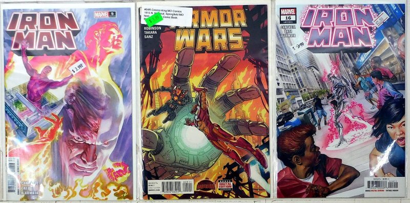 Iron Man Lot of 3 #9, 5, 16 (2021) Marvel Comics 1st Print Comic Books