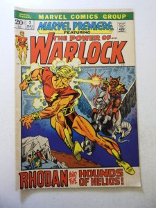 Marvel Premiere #2 (1972) FN- Condition ink on bc