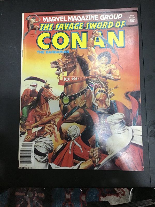 The Savage Sword of Conan #63 (1981) John Buscema, Ernie Chan art! VF+ Wow!