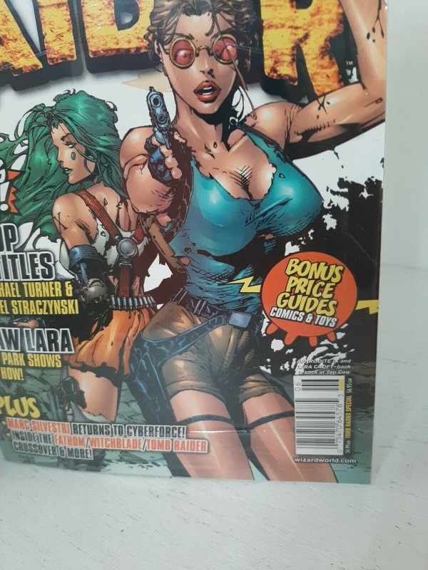 Sealed Tomb Raider WIZARD SPECIAL MAGAZINE & Aphrodite IX #0 DEBUT COMIC New