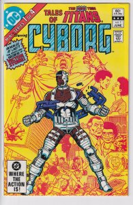 TALES OF THE NEW TEEN TITANS #1 CYBORG (Jun 1982) VFNM 9.0 white!