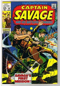 CAPTAIN SAVAGE #14, VF+, Leathernecks, BattleField, 1968, more in store