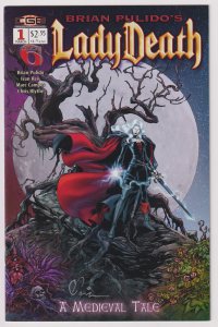 Crossgen! Lady Death: A Medieval Tale! Issue #1! Signed by Brian Pulido!