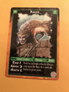 PASSER : RAGE Werewolf Unlimited Character Card; White Wolf TCG, Silent Striders