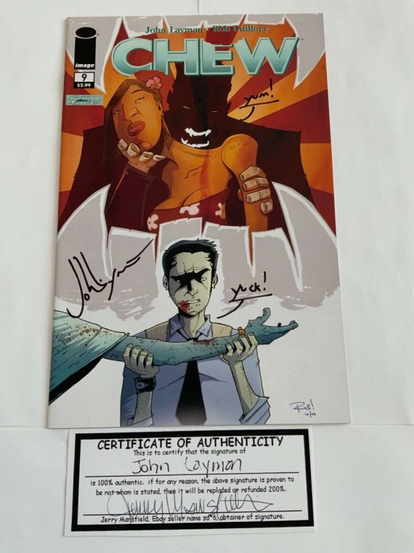 CHEW #9-10 1st PRINT SIGNED JOHN LAYMAN WITH COA  NM.