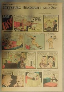 (52) Captain Easy by Leslie Turner from 1944 Tabloid Size Pages: Complete Year!