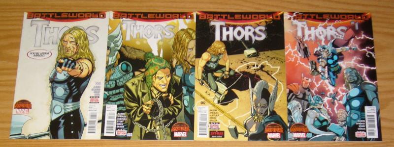 Thors #1-4 VF/NM complete series - secret wars battleworld - jason aaron thor