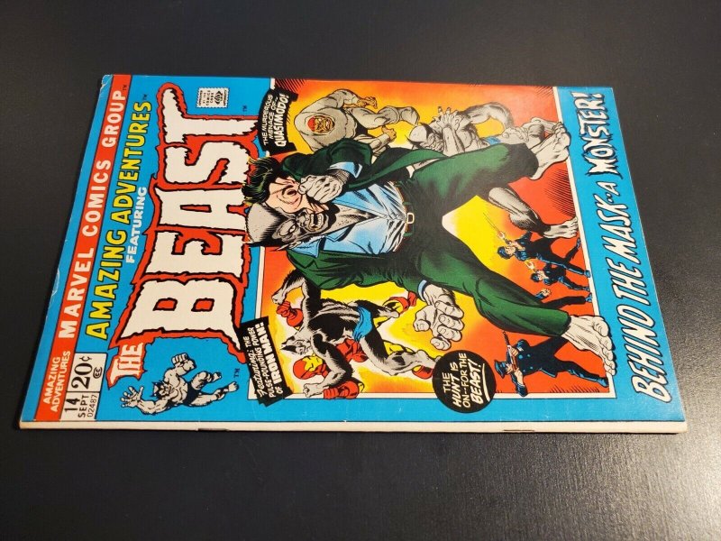 Amazing Adventures #14 (1972) F+ 6.5 Furry best series Beast vs Quasimodo|