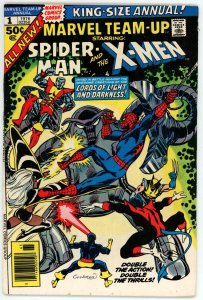 Marvel Team Up Annual 1 VFNM 9.0 Marvel 1976 Bronze Age Spider-Man X-Men