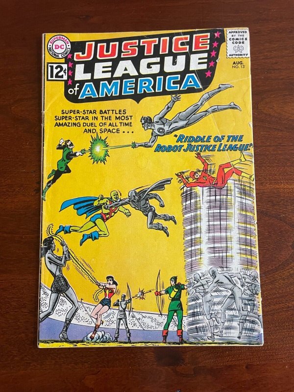 Justice League Of America # 13 FN- DC Comic Book Batman Superman Flash J999