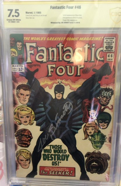 Fantastic Four #46 cbcs not CGC 7.5 signed by Joe Sinnott