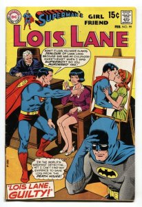 SUPERMAN'S GIRL FRIEND LOIS LANE #99 1969-Batman cover DC