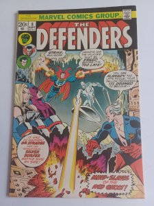 Defenders #8 - Hawkeye - Silver Surfer - 1973 - VF