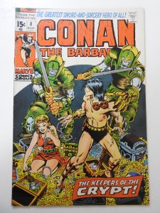 Conan the Barbarian #8 (1971) FN/VF Condition! Overspray