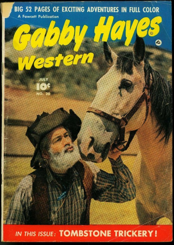 GABBY HAYES WESTERN #20 1950 FAWCETT MOVIE PHOTO COVER VG-