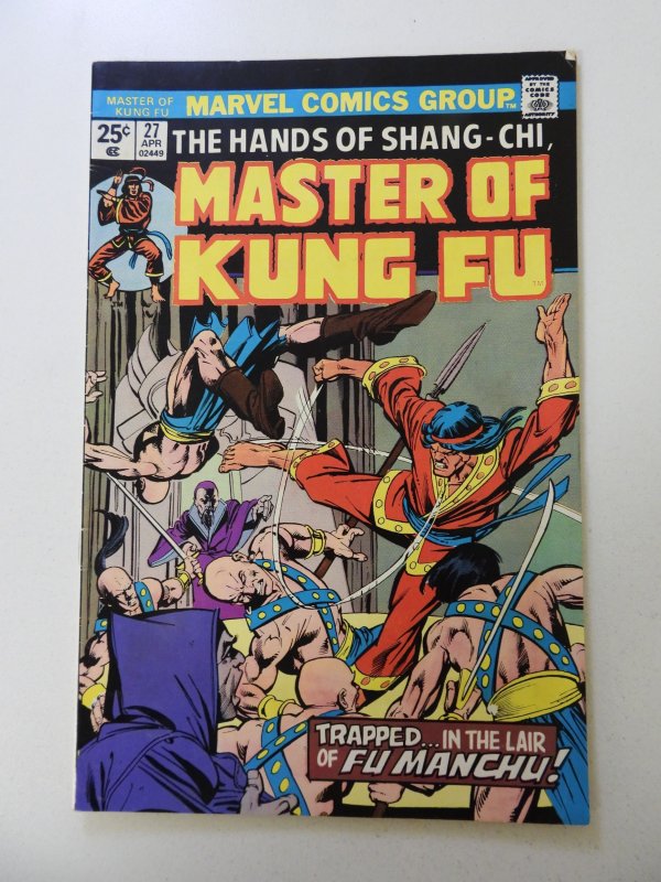 Master of Kung Fu #27 (1975) FN+ condition