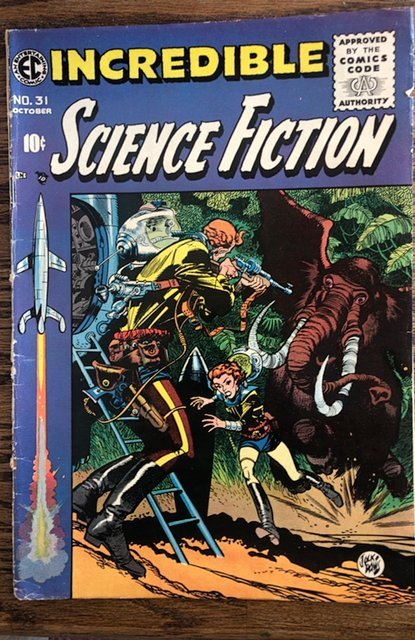 Incredible Science Fiction #31 (1955)1 staple printer error, VG+