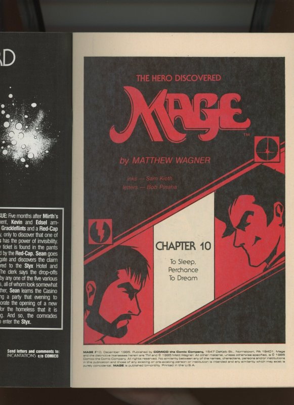 (1985) Mage #10: COPPER AGE! WRAPAROUND COVER! WE COMBINE SHIPPING! (9.2 OB)