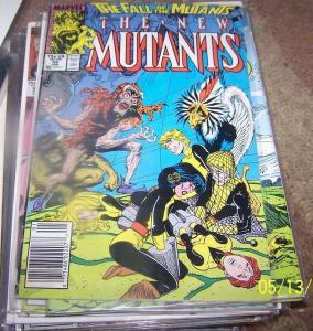 NEW MUTANTS  COMIC # 59  1987  MARVEL X MEN  fall of the mutants crossover