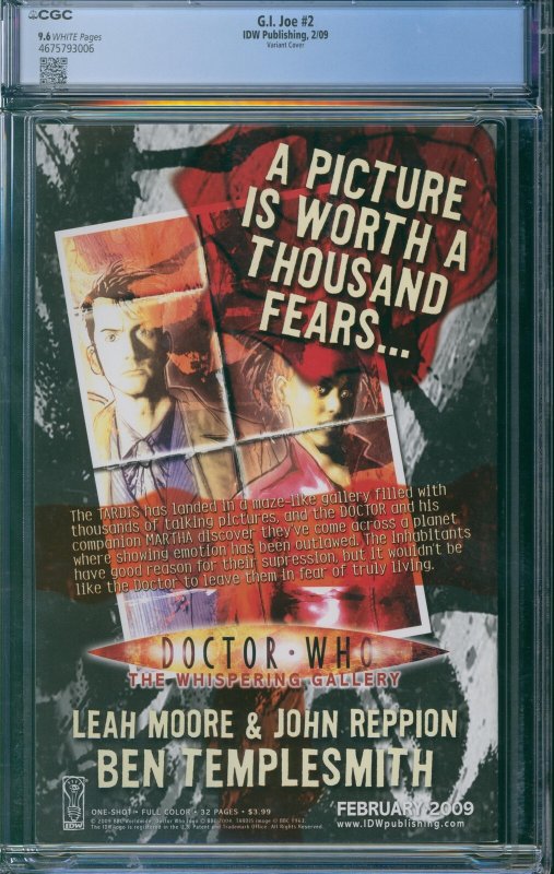 G.I. Joe #2 CGC 9.6 Variant Cover