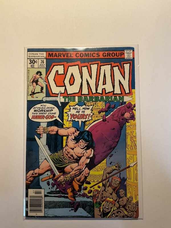 Conan The Barbarian 76 Very Fine Vf 8.0 Marvel