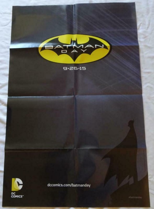 BATMAN DAY Promo poster, 22 x 33, 2015, DC,  Unused more in our store  023