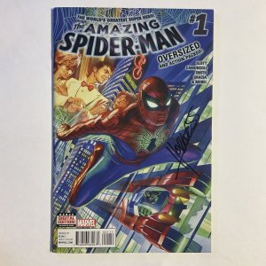 Amazing Spider-Man 1 2015 Signed by Dennis Hopeless Marvel NM near mint