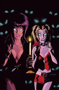 Harley Quinn X Elvira #4L VF/NM ; Dynamite | 1:20 Variant Virgin Amanda Conner