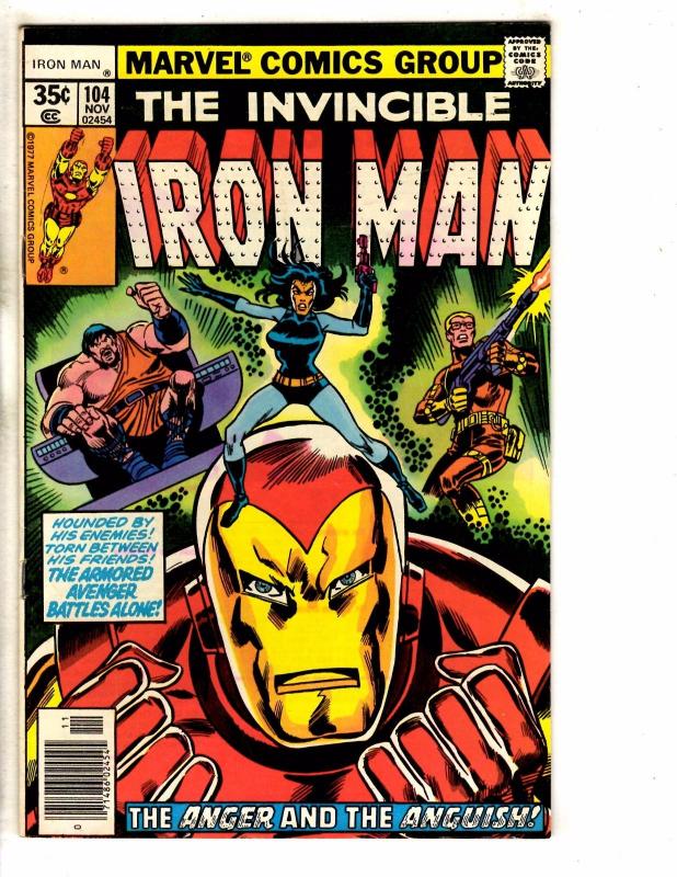 Lot Of 4 Iron Man Marvel Comic Books # 101 102 103 104 Thor Avengers Hulk PP2