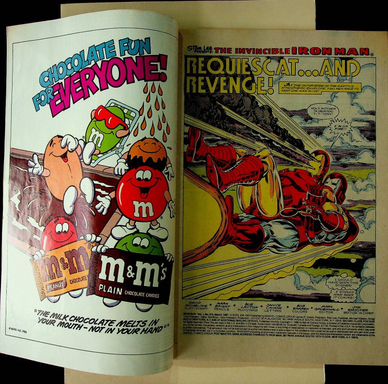 Iron Man #216 (Mar 1987, Marvel) - Very Fine/Near Mint