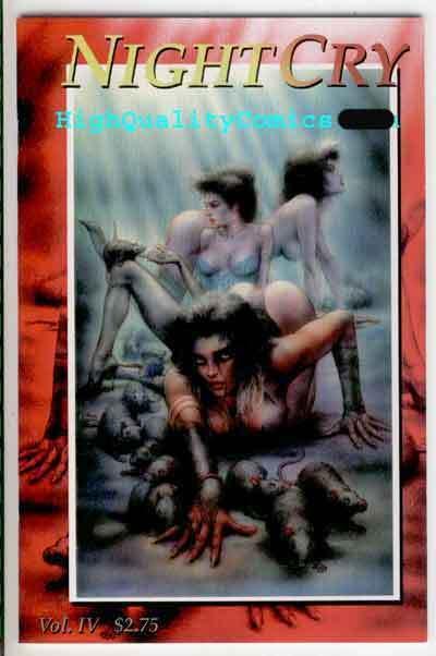 NIGHT CRY #4, NM, Femmes, 1995, Horror, Bad Blood, Blades,more indies in store