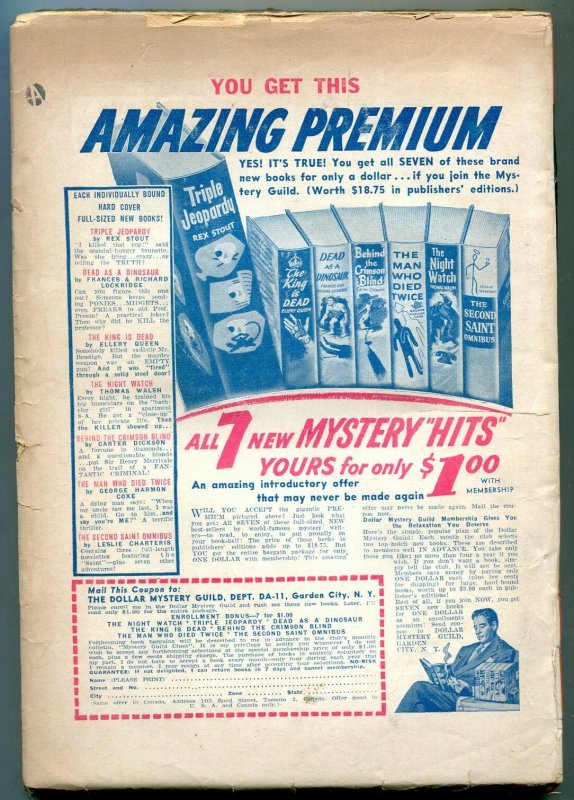 Famous Detective Stories Pulp November 1952- Death Deals Diamonds VG