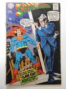 Superman #209 (1968) VG- Condition! Moisture stain