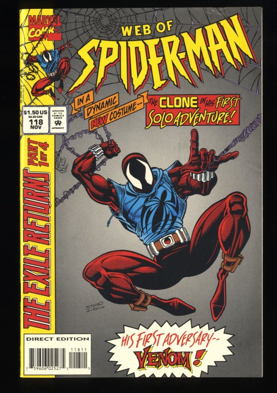 Web of Spider-Man #118 VF 8.0 1st Appearance Scarlet Spider!