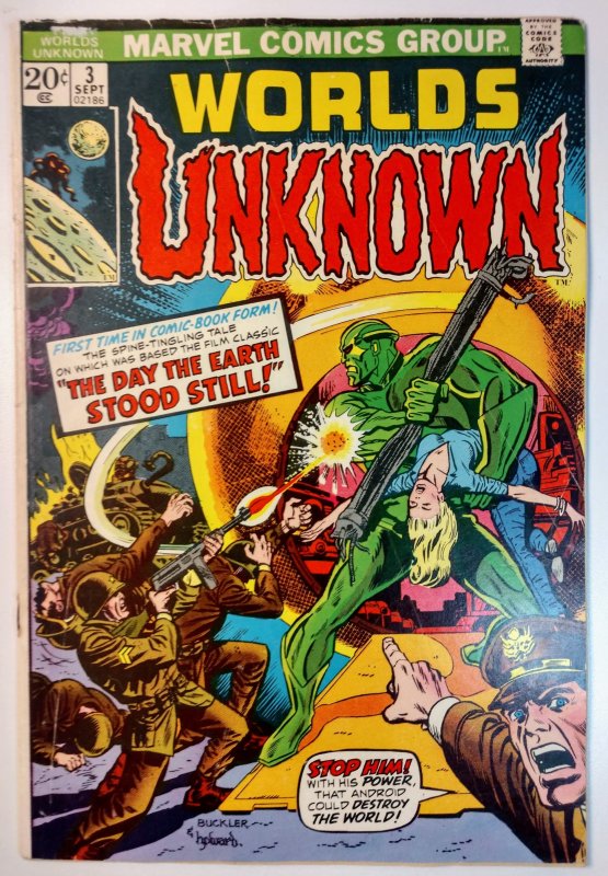 Worlds Unknown #3 (4.5, 1973)