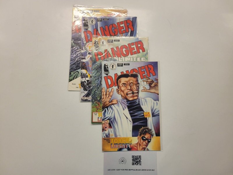 4 Danger Unlimited Dark Horse Comic Books #1 2 3 4 48 LP4