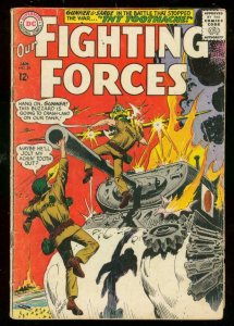 OUR FIGHTING FORCES #89 1965-DC COMICS-WILD TANK COVER FR