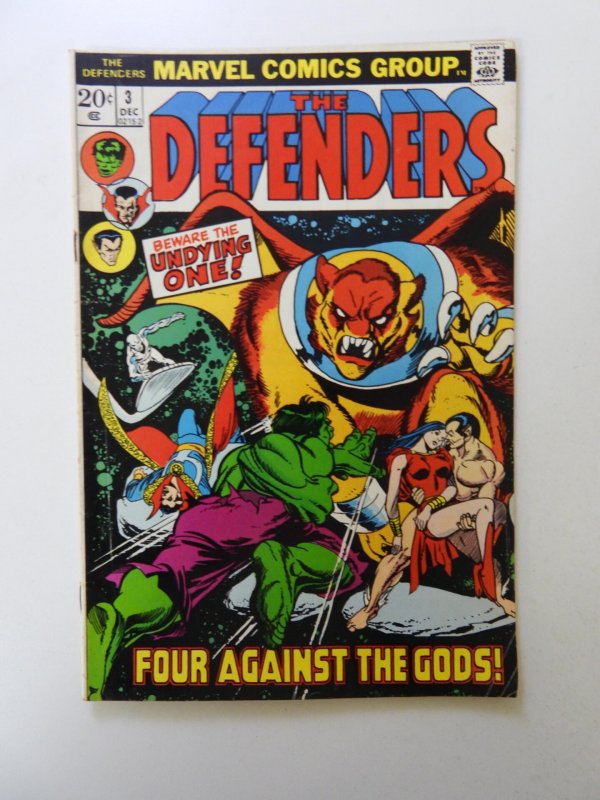 The Defenders #3 (1972) VG/FN condition rusty staples