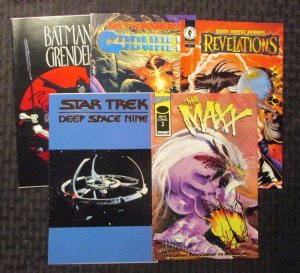 LOT of 7 Promo & Mini-Comics VF/NM Maxx Batman Grendel Star Trek JLA Cap